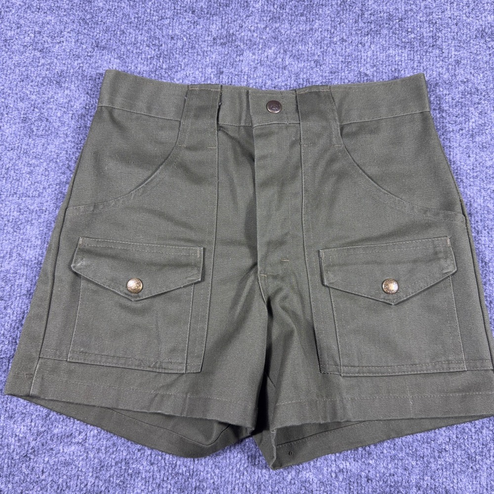 Vintage Boy Scouts of America BSA Official Uniform Shorts Olive Green 1987 Sz 16